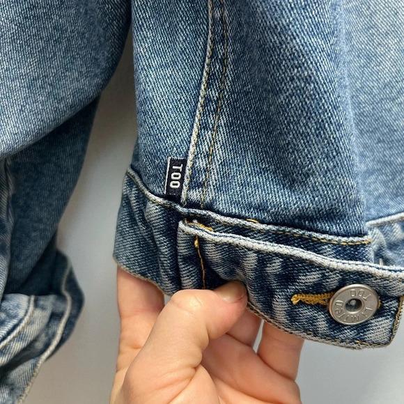 Limited Too Girls Denim Crop Jacket - Picture 7 of 7